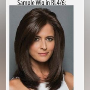 Raquel Welch Wig "Pretty Please" in color RL4/6 BLACK COFFEE